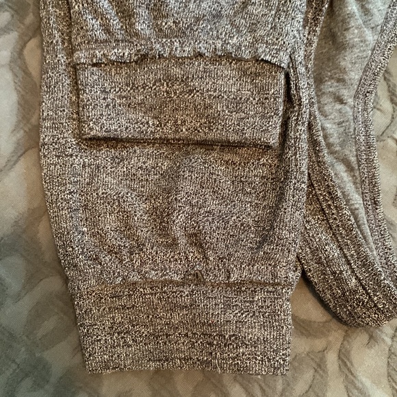 Free People Beach Jumpsuit Gray Heathered Drawstring Scoop Neck Sleeveless - Picture 7 of 8